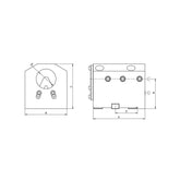 BMT Boring Bar Holder, Internal and External Coolant  BMT45MID-25-NH65 - Makotools Industrial Supply Tools for Metal Cutting